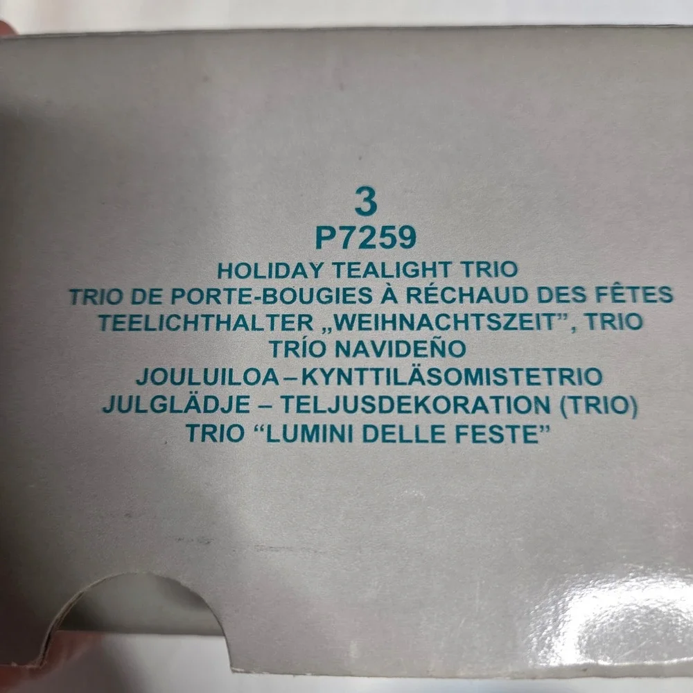 Partylite P7259 Snowman Christmas Tree Stars Votive‎ Candle Holders Set of 3 - Picture 10 of 13